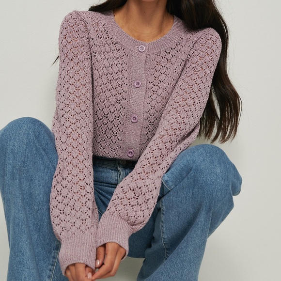 Na-Kd Sweaters - NA-KD Structure Knitted Cardigan